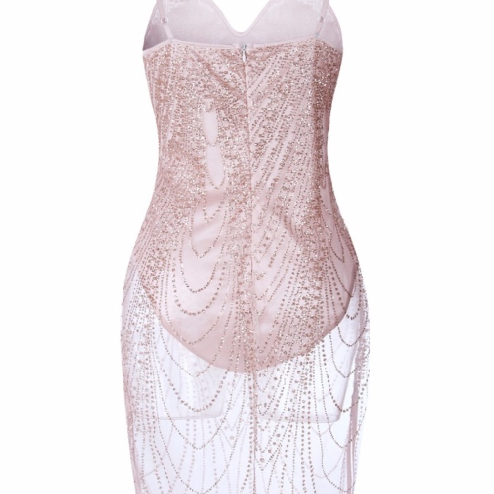 It’s here! Boutique Sexy Pink Glitter Dress 😍 - Picture 4 of 7